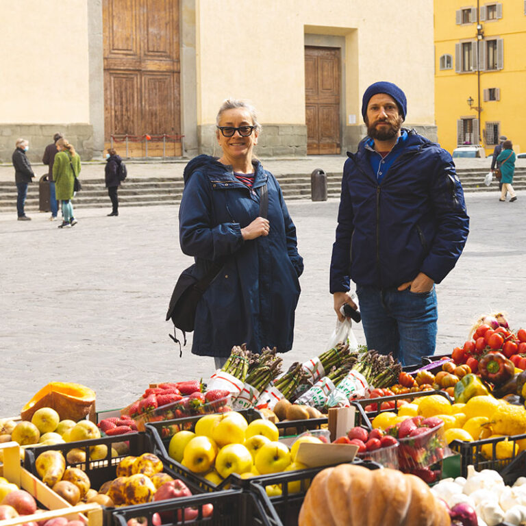 Shopping at the market
